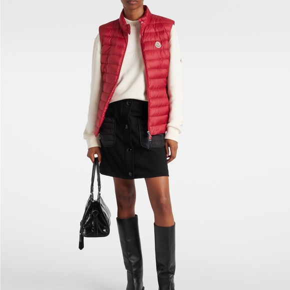 Moncler Igens Down Puffer Vest Hot Pink Full Zip - Picture 1 of 7